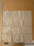 106 EV47 Square Scalamandre Old World Weavers Brocatello Voisin Beige Floral Novelty Neoclassical Renaissance Linen Rayon