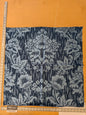 108 EV47 Square Scalamandre Colony Fabrics Villa Ada Blue Damask Floral Foliage Jacquard Cotton Viscose