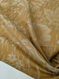 114 EV47 Square Scalamandre Colony Fabrics Villa Ada Gold Damask Floral Foliage Jacquard Cotton Viscose