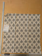 119 EV47 Square Scalamandre Amara Ikat Weave Stone Gray Cotton Hand Woven MSRP USD 150/Y