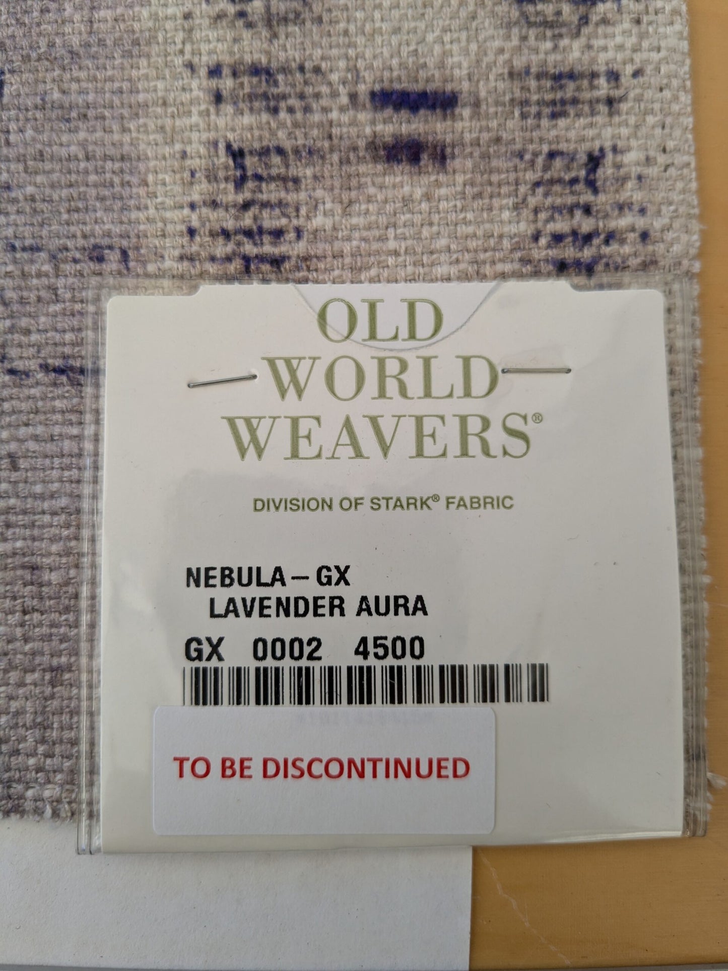 127 EV47 Square Scalamandre Nebula-Gx Lavender Aura Woven Abstract Stripe Ikat MSRP USD364/y 27" x 27"