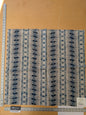 128 EV47 Square Scalamandre Nebula-Gx Indigo Blue White Woven Abstract Stripe Ikat MSRP USD364/y 26" x 26"