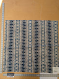 128 EV47 Square Scalamandre Nebula-Gx Indigo Blue White Woven Abstract Stripe Ikat MSRP USD364/y 26" x 26"