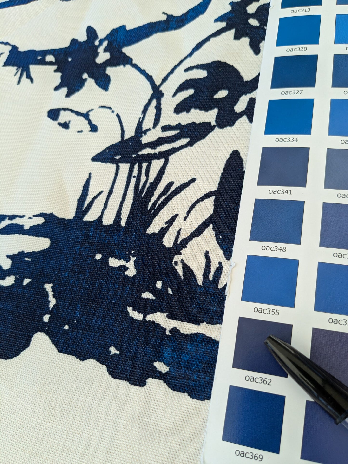 132 EV47 Square Scalamandre Summer Palace Porcelain Blue White Chinoiserie Scenic Toile MSRP USD 262/y 86"x 17"