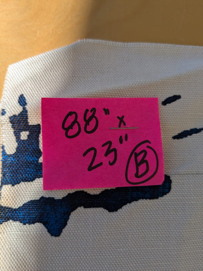 133 EV47 Square Scalamandre Summer Palace Porcelain Blue White Chinoiserie Scenic Toile MSRP USD 262/y 88"x 23"