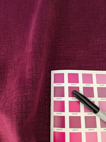 1 EV48 Square Scalamandre Aldeco Braille Velvet Solid Polyester Geometric Small Scale - 8 Pieces of Different Colorways