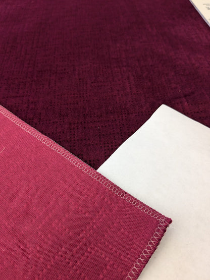 1 EV48 Square Scalamandre Aldeco Braille Velvet Solid Polyester Geometric Small Scale - 8 Pieces of Different Colorways