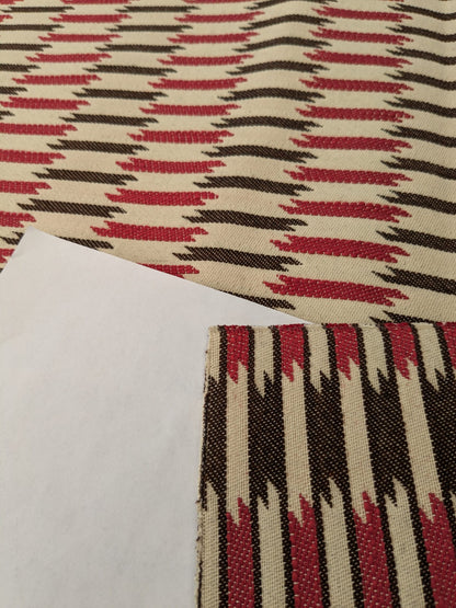 2 EV48 Square Scalamandre Shane Bordeauz Jacquard Cotton Geometric Reversible - 5 Pieces of Different Colorways