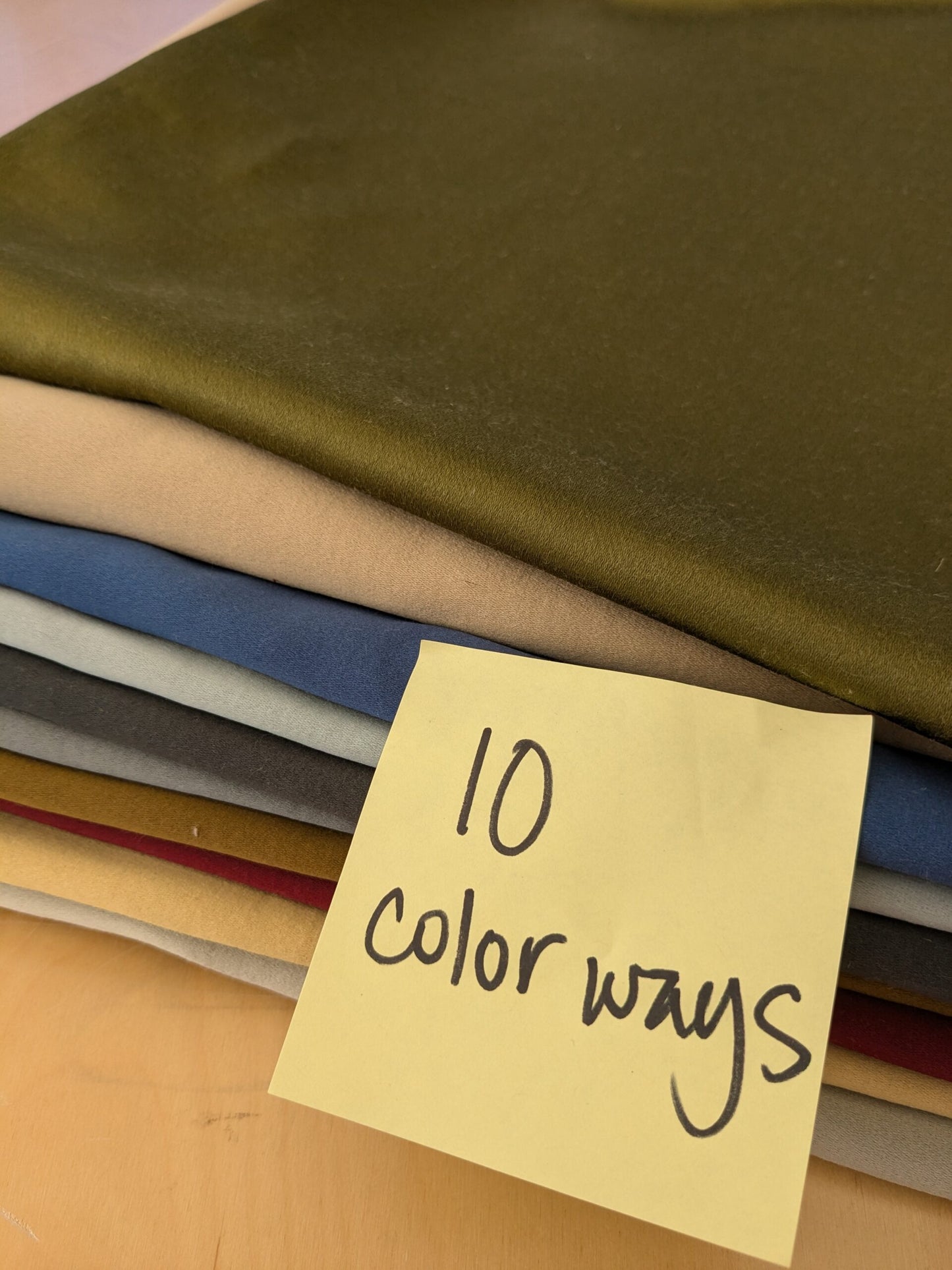 3 EV48 Square Scalamandre Solid Plain Silky Satin - 10 Pieces of Different Colorways