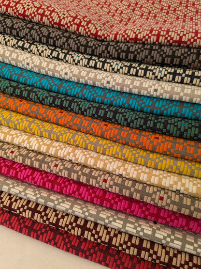 4 EV48 Square Scalamandre Lelievre Paris Palanquin Small Scale Texture - 14 Pieces of Different Colorways