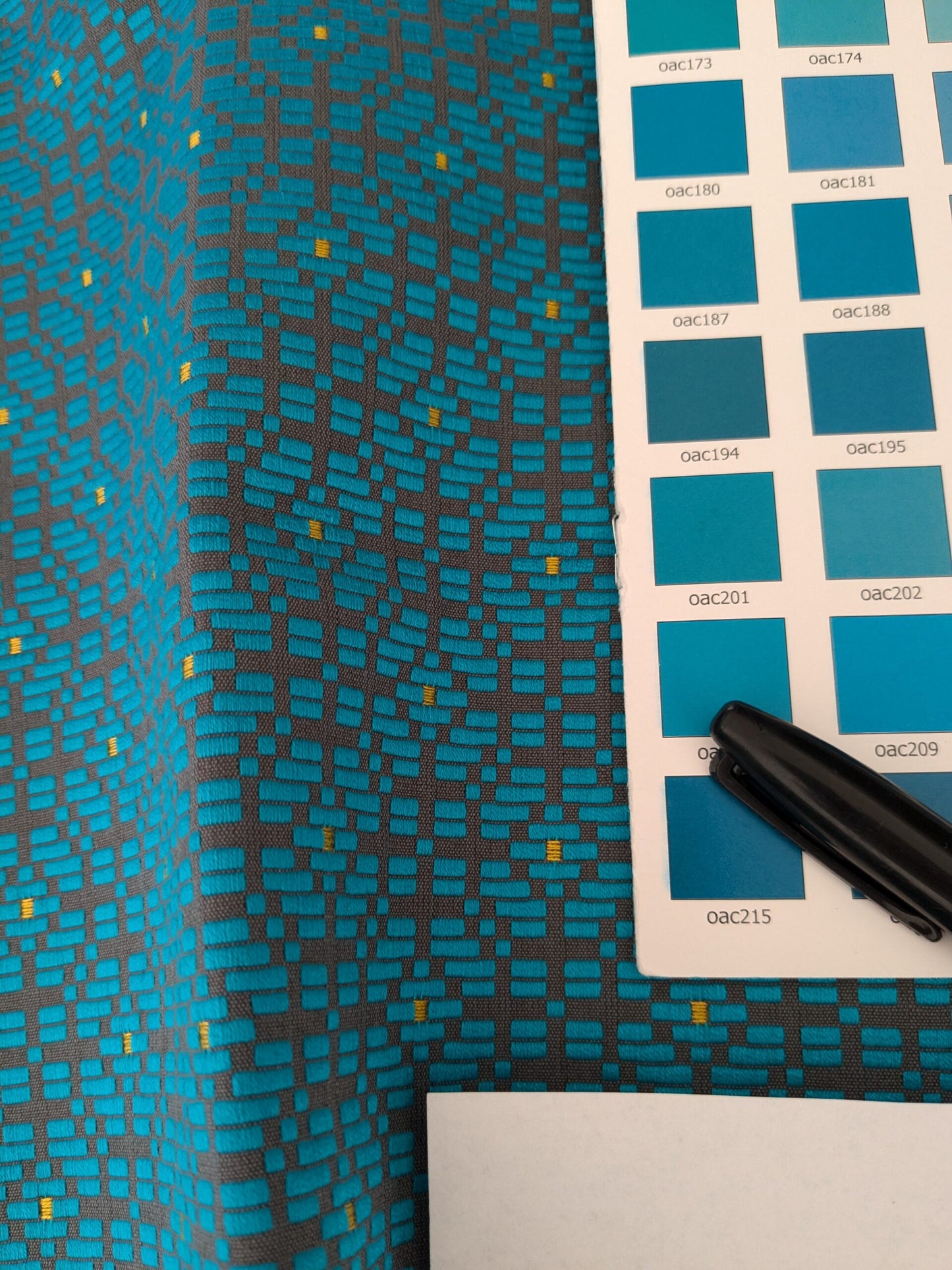 4 EV48 Square Scalamandre Lelievre Paris Palanquin Small Scale Texture - 14 Pieces of Different Colorways