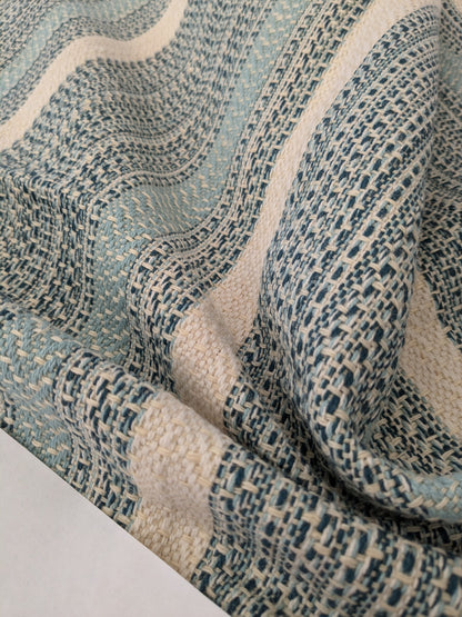 5 EV48 Square Scalamandre Old World Weavers Winfield Hall Bluefield Cotton Stripe  - 3 Pieces of Different Colorways 24"x26"