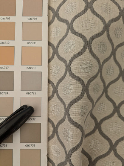 6 EV48 Square Scalamandre Diamond Ogee Pattern  - 10 Pieces of Different Colorways 26"x27"