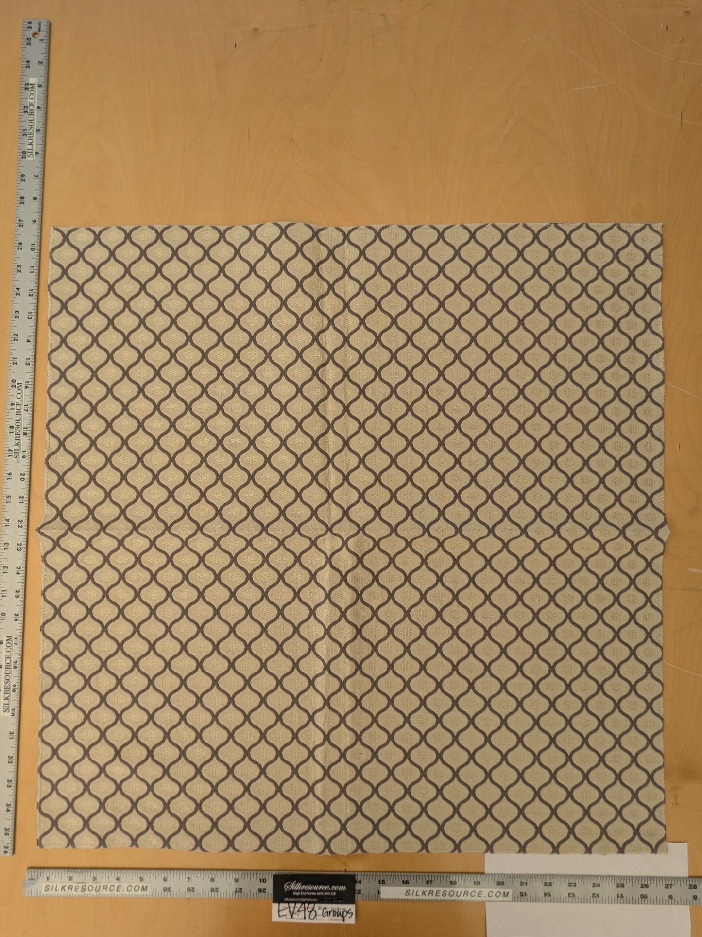 6 EV48 Square Scalamandre Diamond Ogee Pattern  - 10 Pieces of Different Colorways 26"x27"