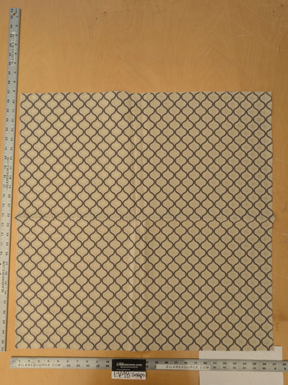 6 EV48 Square Scalamandre Diamond Ogee Pattern  - 10 Pieces of Different Colorways 26"x27"