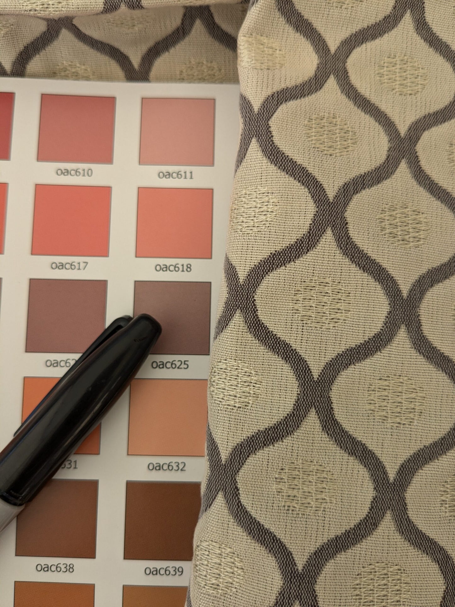 6 EV48 Square Scalamandre Diamond Ogee Pattern  - 10 Pieces of Different Colorways 26"x27"