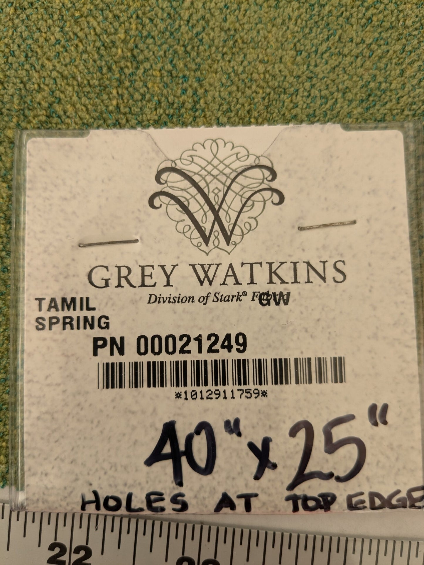 8 EV48 Square Scalamandre Grey Watkins Tamil Pattern Strie Texture  -  6 Pieces of Different Colorways