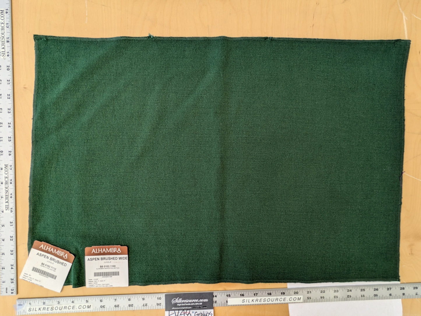 9 EV48 Square Scalamandre Alhambra Aspen Brushed Solid Cotton Linen  -  9 Pieces of Different Colorways 18"x27"