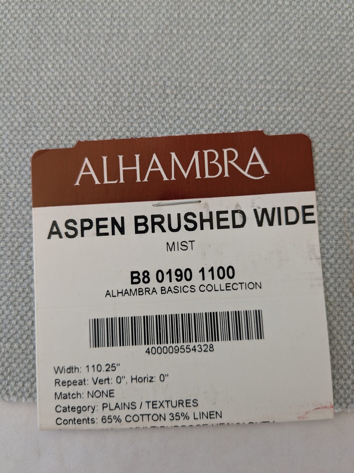 10 EV48 Square Scalamandre Alhambra Aspen Brushed Wide Solid Cotton Linen  -  10 Pieces of Different Colorways 17"x27"