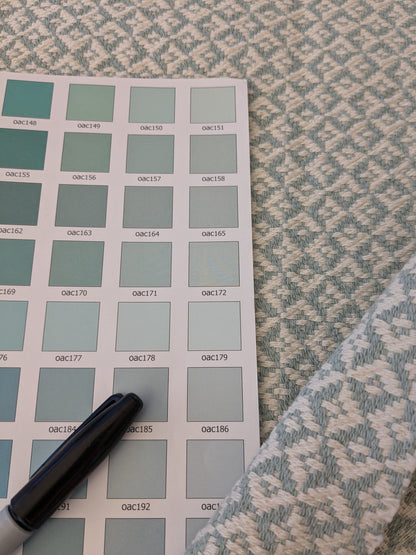 13 EV48 Square Scalamandre Khiva Weave Small Scale Geometric Cotton MSRP USD180/yd -  5 Pieces of Different Colorways 27"x27"