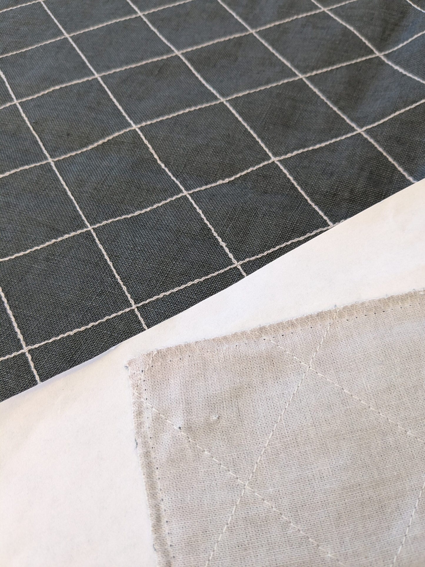 14 EV48 Square Scalamandre Plaid Check Square Pattern -  4 Pieces of Different Colorways 26"x28"