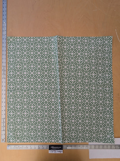 15 EV48 Square Scalamandre Tile Weave Reversible Geometric Small Scale Cotton Viscose -  5 Pieces of Different Colorways 26"x26"