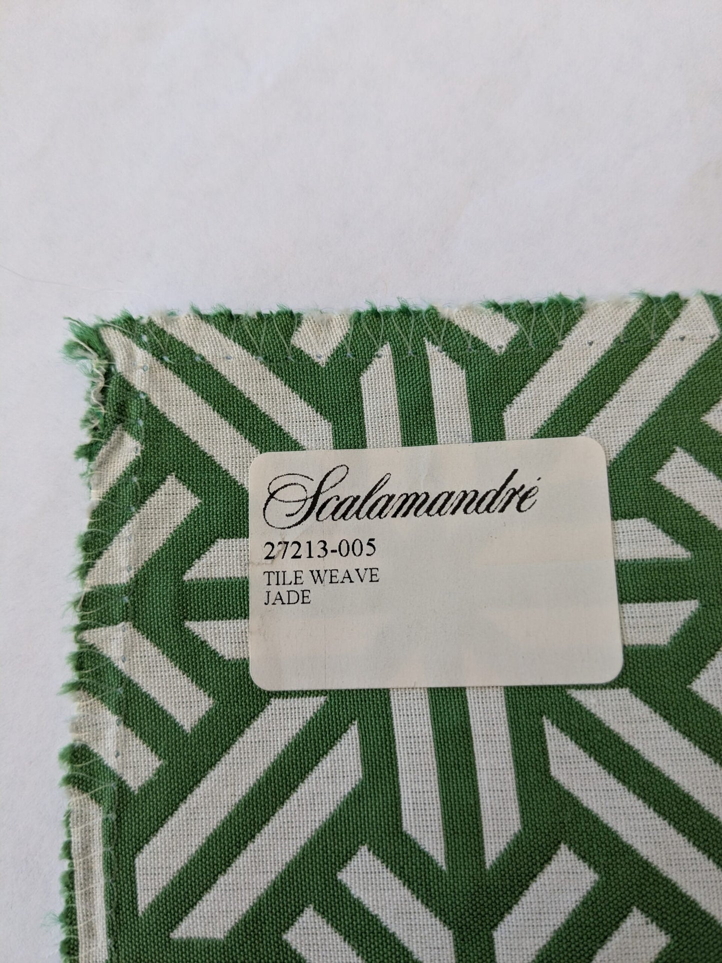 15 EV48 Square Scalamandre Tile Weave Reversible Geometric Small Scale Cotton Viscose -  5 Pieces of Different Colorways 26"x26"