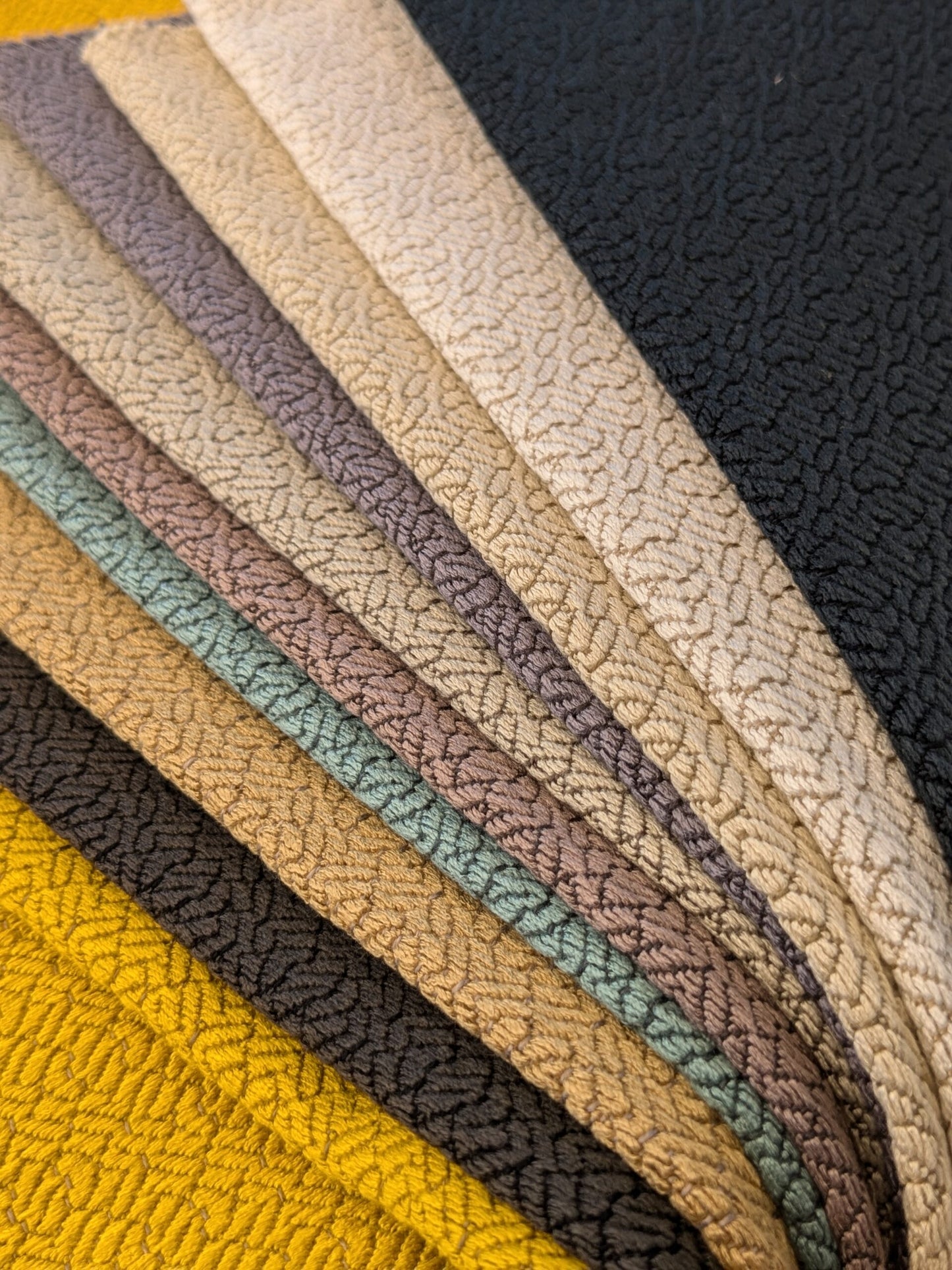 16 EV48 Square Scalamandre Lelievre Paris Grana Texture Jacquard Solid -  10 Pieces of Different Colorways 15.5"x26"