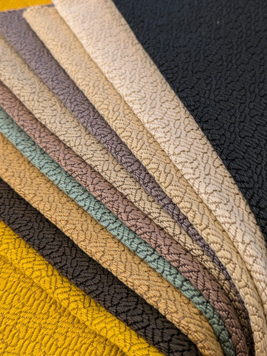 16 EV48 Square Scalamandre Lelievre Paris Grana Texture Jacquard Solid -  10 Pieces of Different Colorways 15.5"x26"