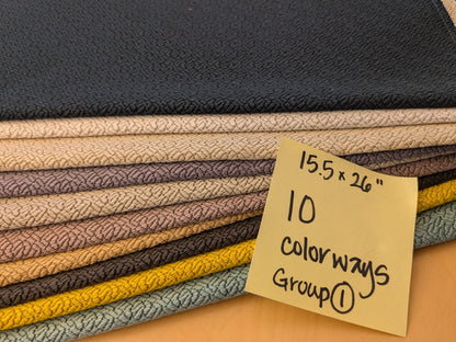 16 EV48 Square Scalamandre Lelievre Paris Grana Texture Jacquard Solid -  10 Pieces of Different Colorways 15.5"x26"