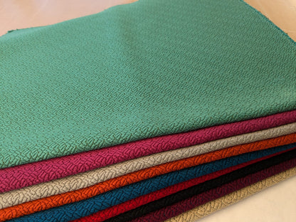 16 EV48 Square Scalamandre Lelievre Paris Grana Texture Jacquard Solid -  10 Pieces of Different Colorways 15.5"x26"