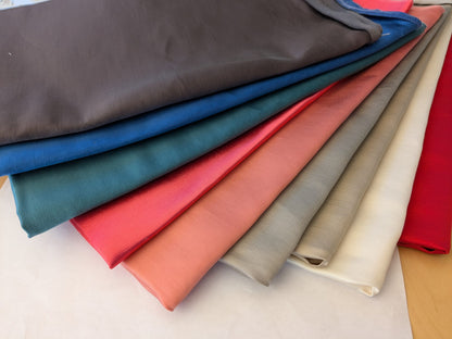 17 EV48 Square Scalamandre Aldeco Clan Plain Solid Linen - 9 Pieces of Different Colorways 15.5"x26"