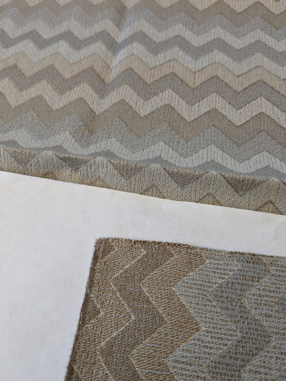 18 EV48 Square Scalamandre Colony Fabrics Polluce Jacquard Chevron Herringbone Small Scale -  9 Pieces of Different Colorways 27"x27"