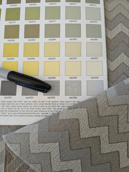 18 EV48 Square Scalamandre Colony Fabrics Polluce Jacquard Chevron Herringbone Small Scale -  9 Pieces of Different Colorways 27"x27"