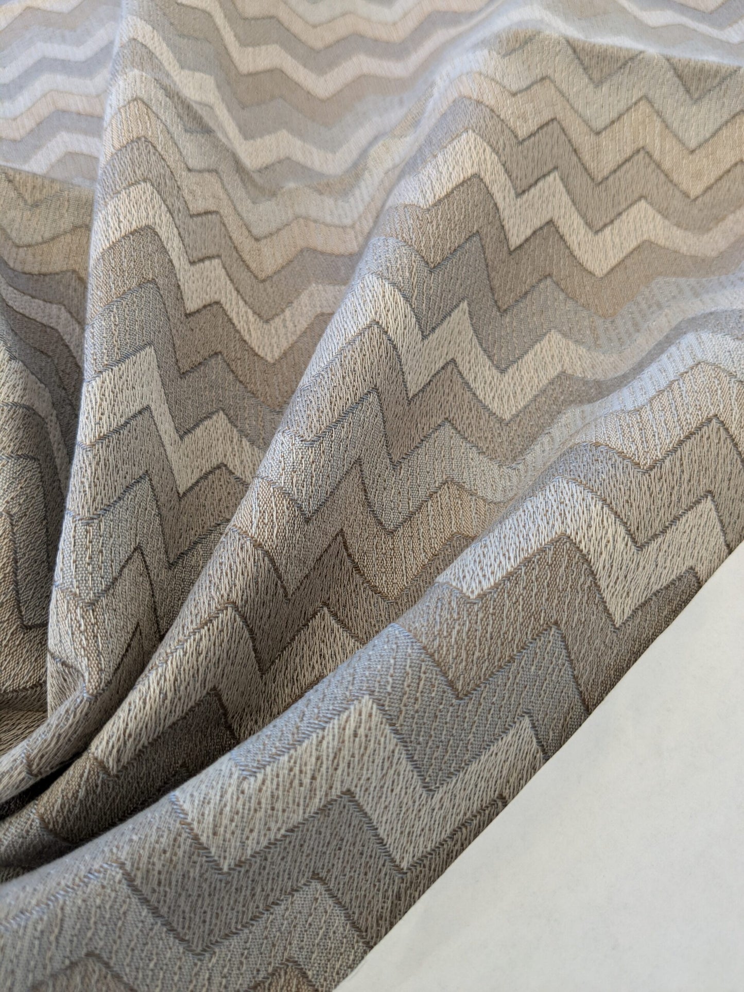 18 EV48 Square Scalamandre Colony Fabrics Polluce Jacquard Chevron Herringbone Small Scale -  9 Pieces of Different Colorways 27"x27"