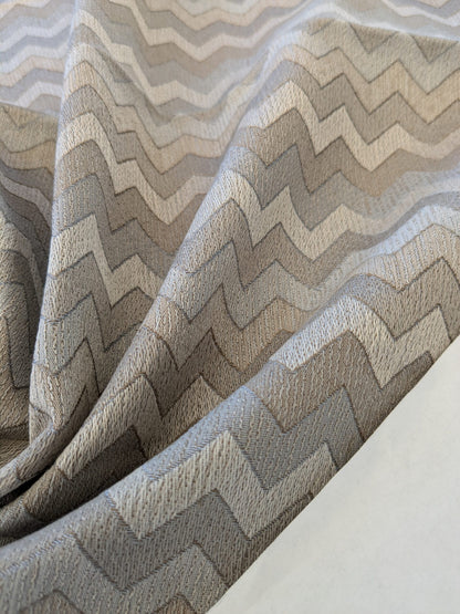 18 EV48 Square Scalamandre Colony Fabrics Polluce Jacquard Chevron Herringbone Small Scale -  9 Pieces of Different Colorways 27"x27"
