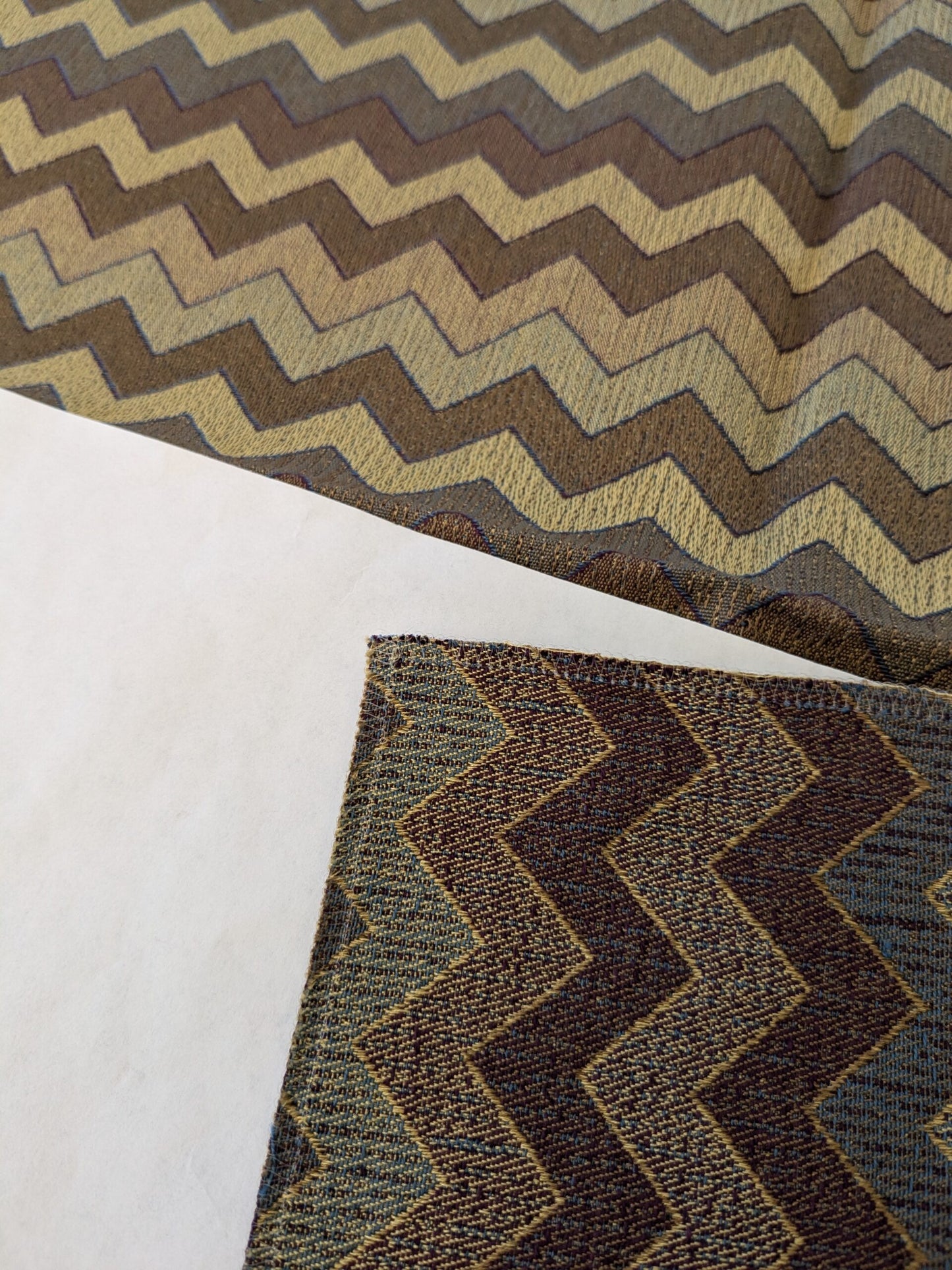 18 EV48 Square Scalamandre Colony Fabrics Polluce Jacquard Chevron Herringbone Small Scale -  9 Pieces of Different Colorways 27"x27"