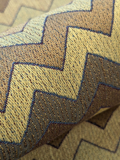 18 EV48 Square Scalamandre Colony Fabrics Polluce Jacquard Chevron Herringbone Small Scale -  9 Pieces of Different Colorways 27"x27"