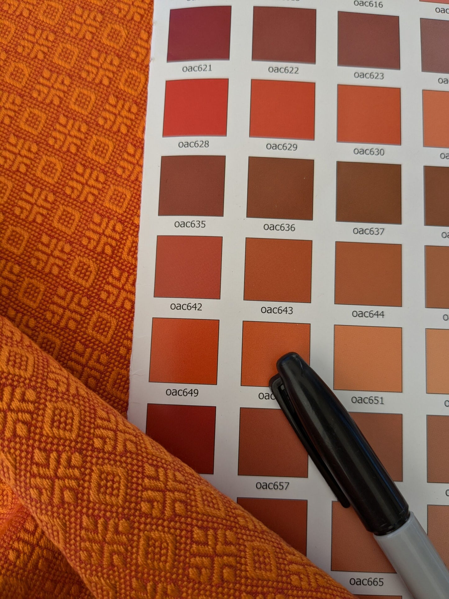 19 EV48 Square Scalamandre Small Scale Texture Jacquard  -  4 Pieces of Different Colorways 15"x26"