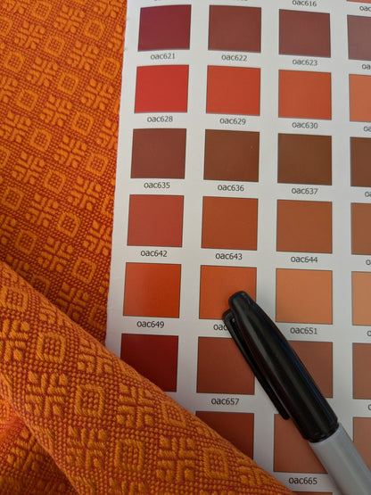 19 EV48 Square Scalamandre Small Scale Texture Jacquard  -  4 Pieces of Different Colorways 15"x26"