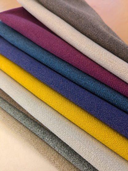 21 EV48 Square Scalamandre Lelievre Paris Oympique M1 Trevira Texture Solid Polyester-  11 Pieces of Different Colorways 25"x26"