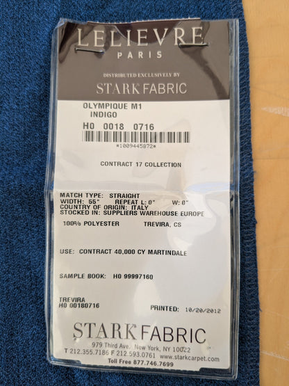 21 EV48 Square Scalamandre Lelievre Paris Oympique M1 Trevira Texture Solid Polyester-  11 Pieces of Different Colorways 25"x26"
