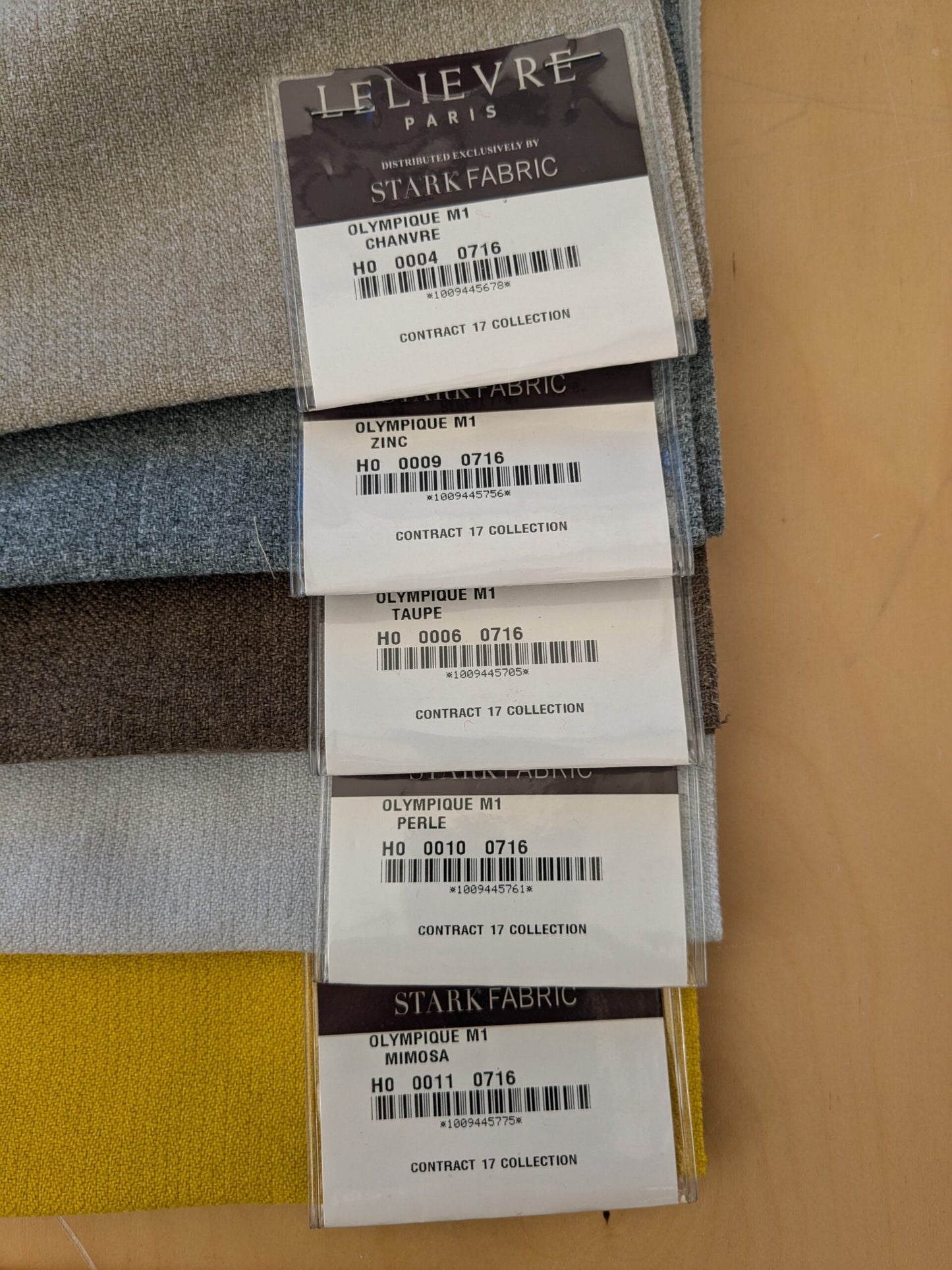 21 EV48 Square Scalamandre Lelievre Paris Oympique M1 Trevira Texture Solid Polyester-  11 Pieces of Different Colorways 25"x26"
