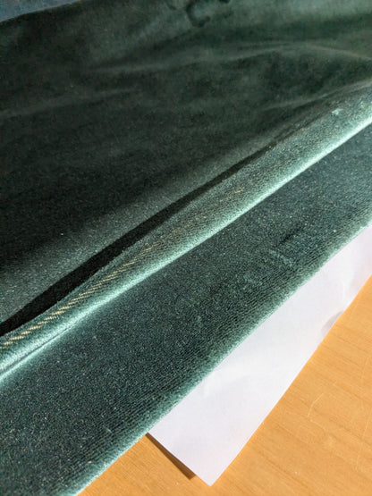 King's Silk Velvet Deep Pine Green Radiance Highest Quality Heavy 39,000+ martindale MSRP USD 728/Yard