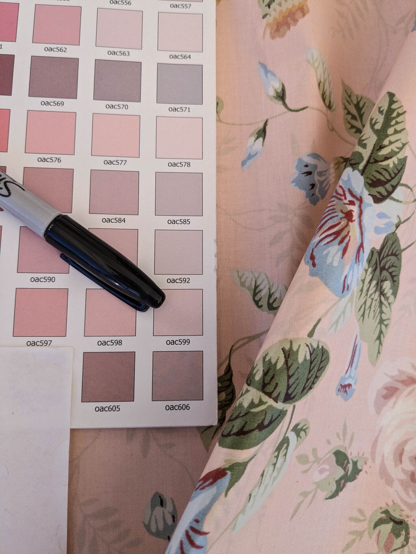 High End Hollyhock Chintz Print Pale Pink Multi Classic English Garden Print MSRP USD 300+/Y