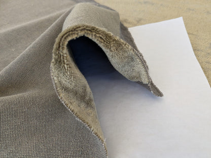 Mohair &amp; Silk Velvet Seaweed Texture In Heather Green Heavy Duty