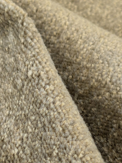 Mohair &amp; Silk Velvet Seaweed Texture In Heather Green Heavy Duty
