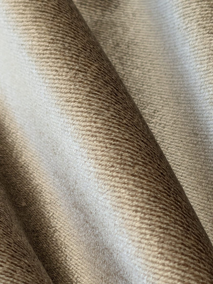 King's Silk Velvet Taupe Radiance Highest Quality Heavy 39,000+ martindale MSRP USD 728/Yard
