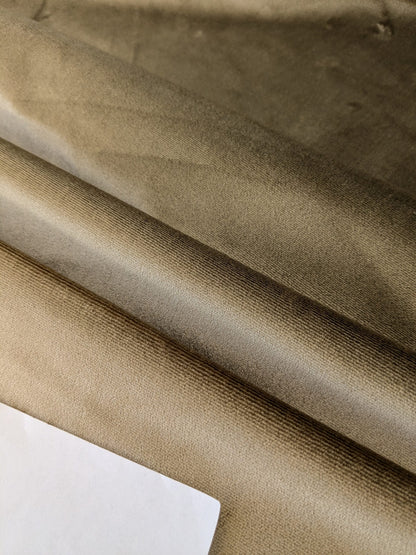 King's Silk Velvet Taupe Radiance Highest Quality Heavy 39,000+ martindale MSRP USD 728/Yard