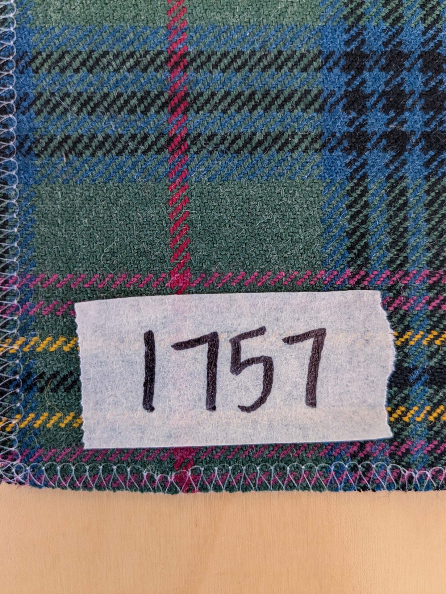 Scottish Sky Tartan Plaid 100% Wool Reversible Green Pink Red Orange Blue MSRP USD 289